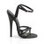 Devious DOMINA-108 Sandales Similicuir Noir EU-38 / US-8