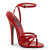 Devious DOMINA-108 Sandales Revêtement laqué Rouge EU-36 / US-6