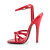 Devious DOMINA-108 Sandales Revêtement laqué Rouge EU-36 / US-6