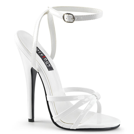 Devious DOMINA-108 Sandales Revêtement laqué Blanc EU-37 / US-7
