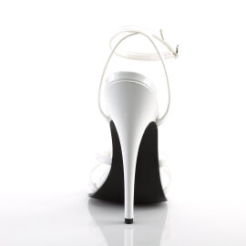 Devious DOMINA-108 Sandales Revêtement laqué Blanc EU-37 / US-7