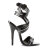 Devious DOMINA-119 Sandales Revêtement laqué Noir EU-38 / US-8