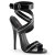 Devious DOMINA-119 Sandales Revêtement laqué Noir EU-43 / US-13