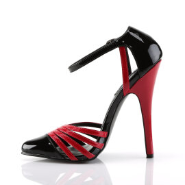 Devious DOMINA-412 Sandales Revêtement laqué Noir EU-35 / US-5
