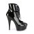 Pleaser Bottines DELIGHT-600-22 Noir EU-35/US-5