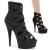 Pleaser Sandales DELIGHT-600-24 Noir EU-39/US-9