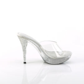 Fabulicious ELEGANT-401 Mules à plateforme Transparent EU-37 / US-7