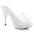 Fabulicious ELEGANT-401 Mules à plateforme Transparent EU-37 / US-7