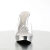 Fabulicious ELEGANT-401 Mules à plateforme Chrome Transparent Argent EU-38 / US-8
