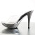 Fabulicious ELEGANT-401 Mules à plateforme Chrome Transparent Argent EU-38 / US-8
