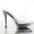Fabulicious ELEGANT-401 Mules à plateforme Chrome Transparent Argent EU-38 / US-8