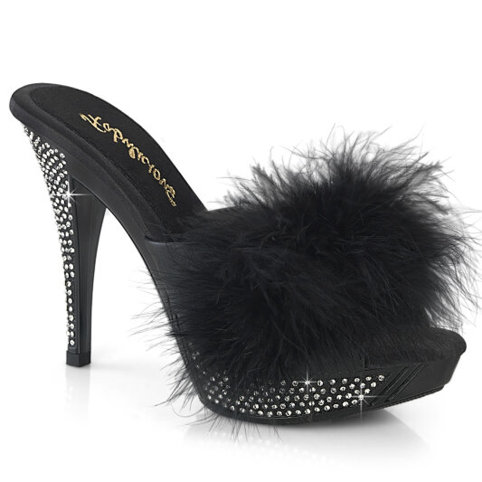 Fabulicious ELEGANT-401F Mules à plateforme Similicuir Noir EU-38 / US-8