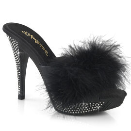 Fabulicious ELEGANT-401F Mules à plateforme Similicuir Noir EU-38 / US-8