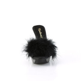 Fabulicious ELEGANT-401F Mules à plateforme Similicuir Noir EU-38 / US-8