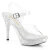Fabulicious ELEGANT-408 Sandales à plateforme Transparent Strass EU-39 / US-9