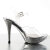 Fabulicious ELEGANT-408 Sandales à plateforme Chrome Transparent Argent EU-37 / US-7