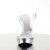Fabulicious ELEGANT-408 Sandales à plateforme Chrome Transparent Argent EU-38 / US-8