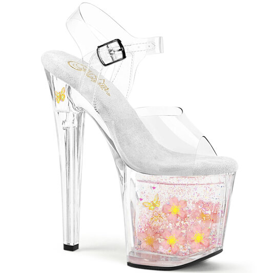 Pleaser ENCHANT-708AQUA-01 Sandales à plateforme Transparent EU-37 / US-7