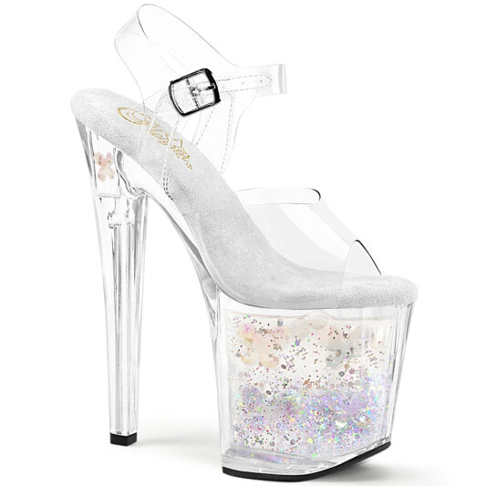 Pleaser ENCHANT-708AQUA-02 Sandales à plateforme Transparent EU-35 / US-5