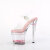 Pleaser ENCHANT-708AQUA-03 Sandales à plateforme Transparent Rose EU-37 / US-7