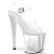 Pleaser ENCHANT-708AQUA-04 Sandales à plateforme Transparent Paillettes Argent EU-38 / US-8