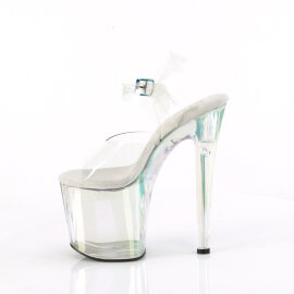 Pleaser ENCHANT-708HT Sandales à plateforme Transparent Holo Multicolore fumé EU-35 / US-5