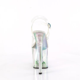 Pleaser ENCHANT-708HT Sandales à plateforme Transparent Holo Multicolore fumé EU-35 / US-5