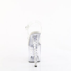 Pleaser ENCHANT-708RS Sandales à plateforme Transparent Strass EU-36 / US-6