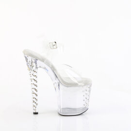 Pleaser ENCHANT-708RS Sandales à plateforme Transparent Strass EU-37 / US-7