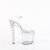 Pleaser ENCHANT-708RS Sandales à plateforme Transparent Strass EU-38 / US-8