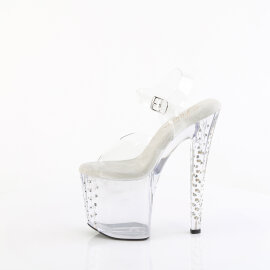 Pleaser ENCHANT-708RS Sandales à plateforme Transparent Strass EU-39 / US-9