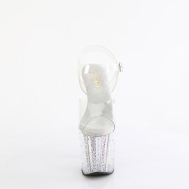 Pleaser ENCHANT-708RS-01 Sandales à plateforme Transparent Strass EU-38 / US-8