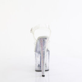 Pleaser ENCHANT-708RS-01 Sandales à plateforme Transparent Strass EU-38 / US-8