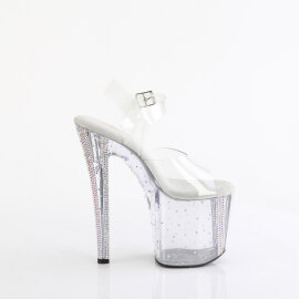 Pleaser ENCHANT-708RS-01 Sandales à plateforme Transparent Strass EU-38 / US-8