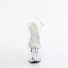 Pleaser ENCHANT-708RS-02 Sandales à plateforme Transparent Strass EU-38 / US-8