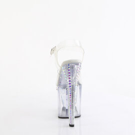 Pleaser ENCHANT-708RS-02 Sandales à plateforme Transparent Strass EU-38 / US-8