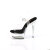 Pleaser EXCITE-608 Sandales à plateforme Transparent Noir EU-35 / US-5