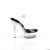 Pleaser EXCITE-608 Sandales à plateforme Transparent Noir EU-41 / US-11