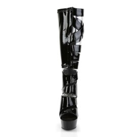 Pleaser Bottines DELIGHT-600-49 Noir EU-39/US-9