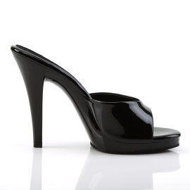 Fabulicious FLAIR-401-2 Mules Noir EU-40 / US-10
