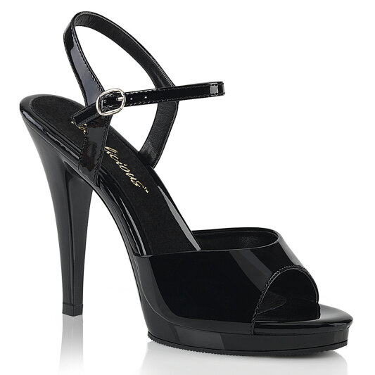 Fabulicious FLAIR-409 Sandales Revêtement laqué Noir EU-40 / US-10