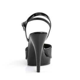 Fabulicious FLAIR-409 Sandales Revêtement laqué Noir EU-40 / US-10