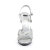 Fabulicious FLAIR-419 Sandales gothiques Transparent Paillettes Argent EU-42 / US-12