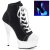 Pleaser Bottines DELIGHT-600SK-02 Noir Néon Blanc EU-35/US-5