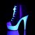 Pleaser Bottines DELIGHT-600SK-02 Noir Néon Blanc EU-35/US-5