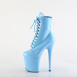 Pleaser FLAMINGO-1020 Bottines à plateforme Revêtement laqué Bleu EU-40 / US-10