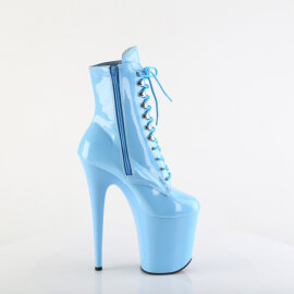 Pleaser FLAMINGO-1020 Bottines à plateforme Revêtement laqué Bleu EU-42 / US-12