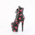 Pleaser FLAMINGO-1020KISSES Bottines à plateforme Similicuir Noir EU-35 / US-5