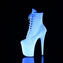 Pleaser FLAMINGO-1020LG Bottines à plateforme Paillettes Néon Blanc EU-35 / US-5