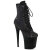 Pleaser FLAMINGO-1020RM Bottines à plateforme Similicuir Strass Maille Noir EU-35 / US-5